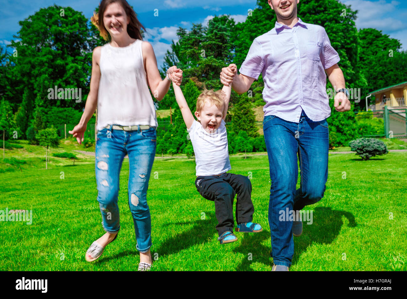 family - enjoying the life together Stock Photo - Alamy