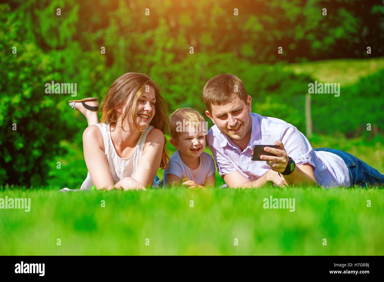 family - enjoying the life together Stock Photo - Alamy