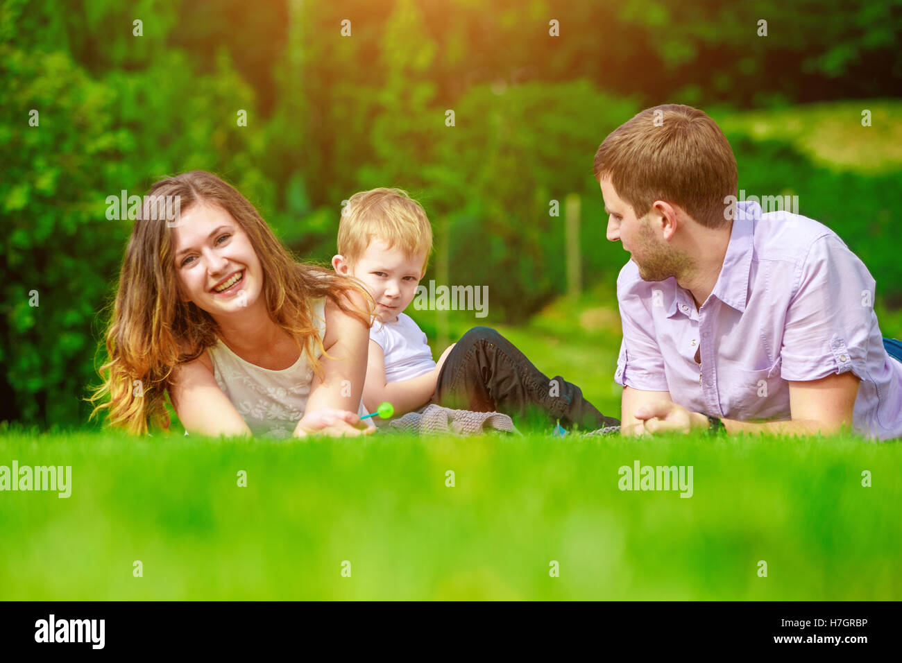 family - enjoying the life together Stock Photo - Alamy