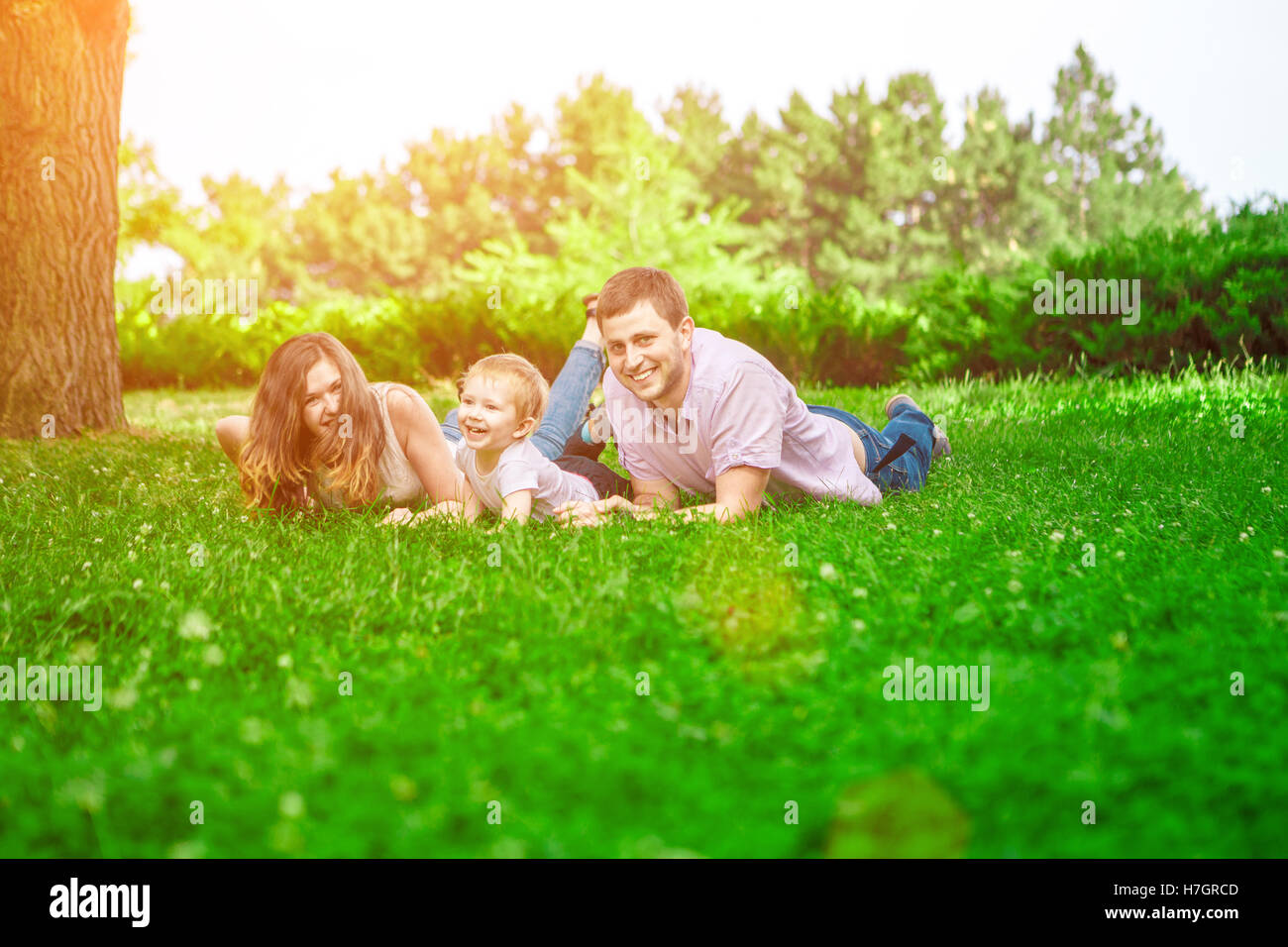 family - enjoying the life together Stock Photo - Alamy