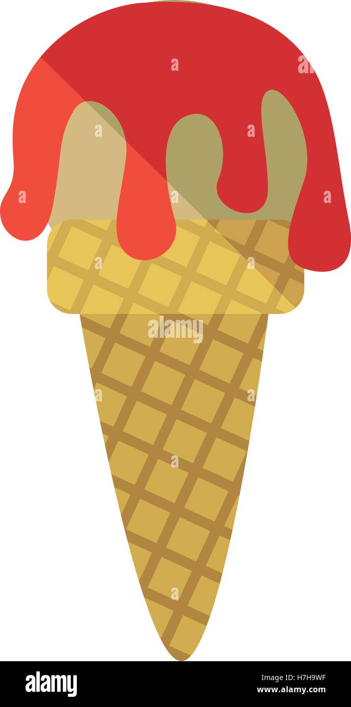 ice cream cold dessert icon over white background. vector illustration ...