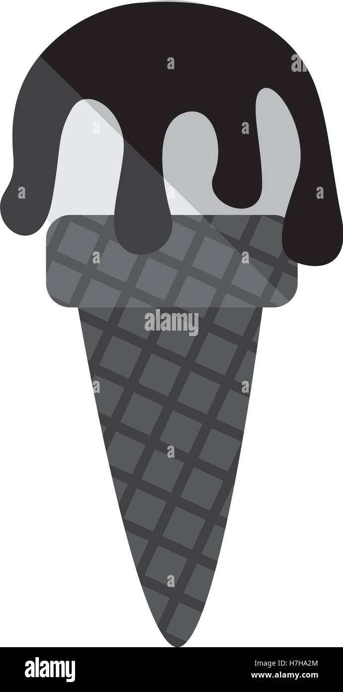ice cream cold dessert icon over white background. vector illustration ...