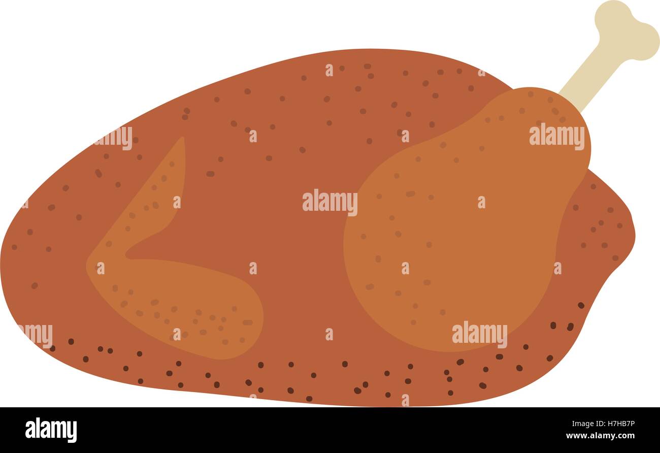 roaster chicken icon. fast food design. vector illustration Stock ...