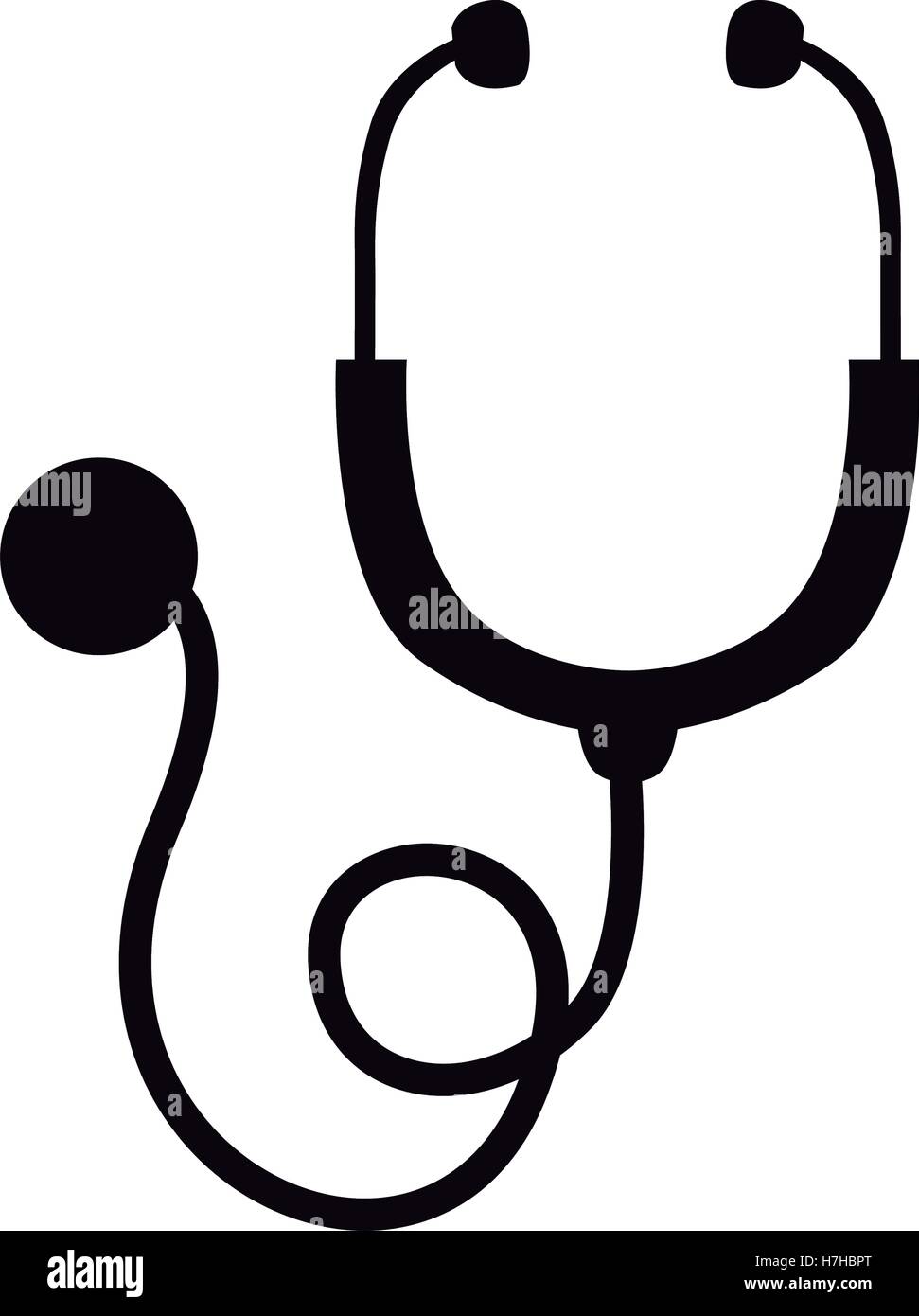 stethoscope medical tool icon over white background. vector illustration Stock Vector