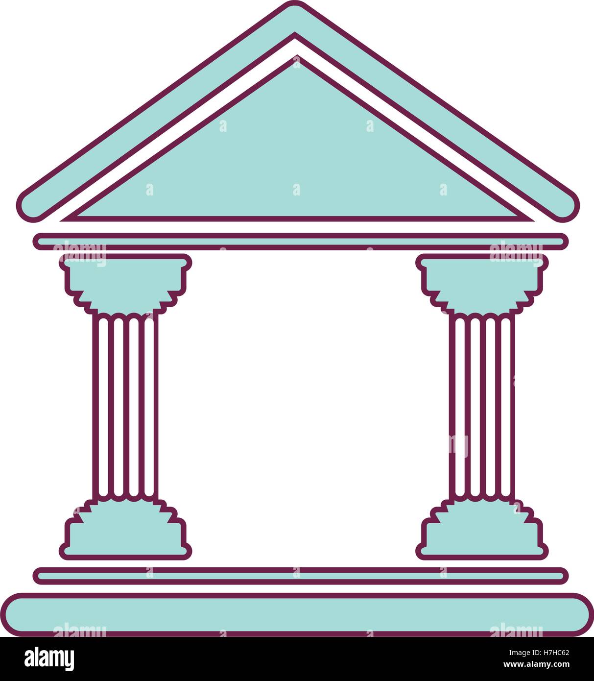 bank building icon over white background. vector illustration Stock ...