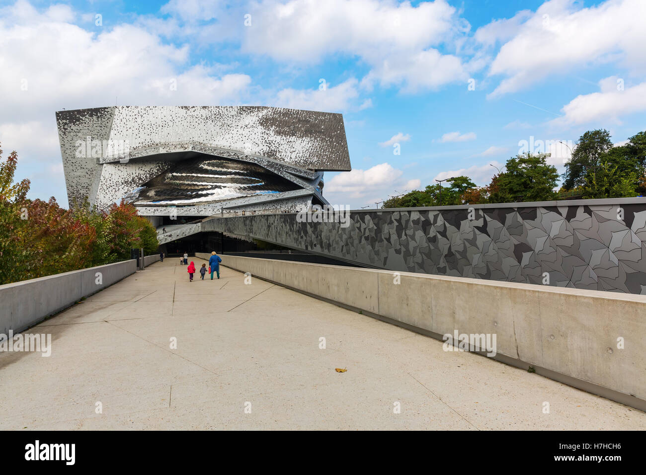 Philharmonie in the Parc de Villette in Paris, France Stock Photo