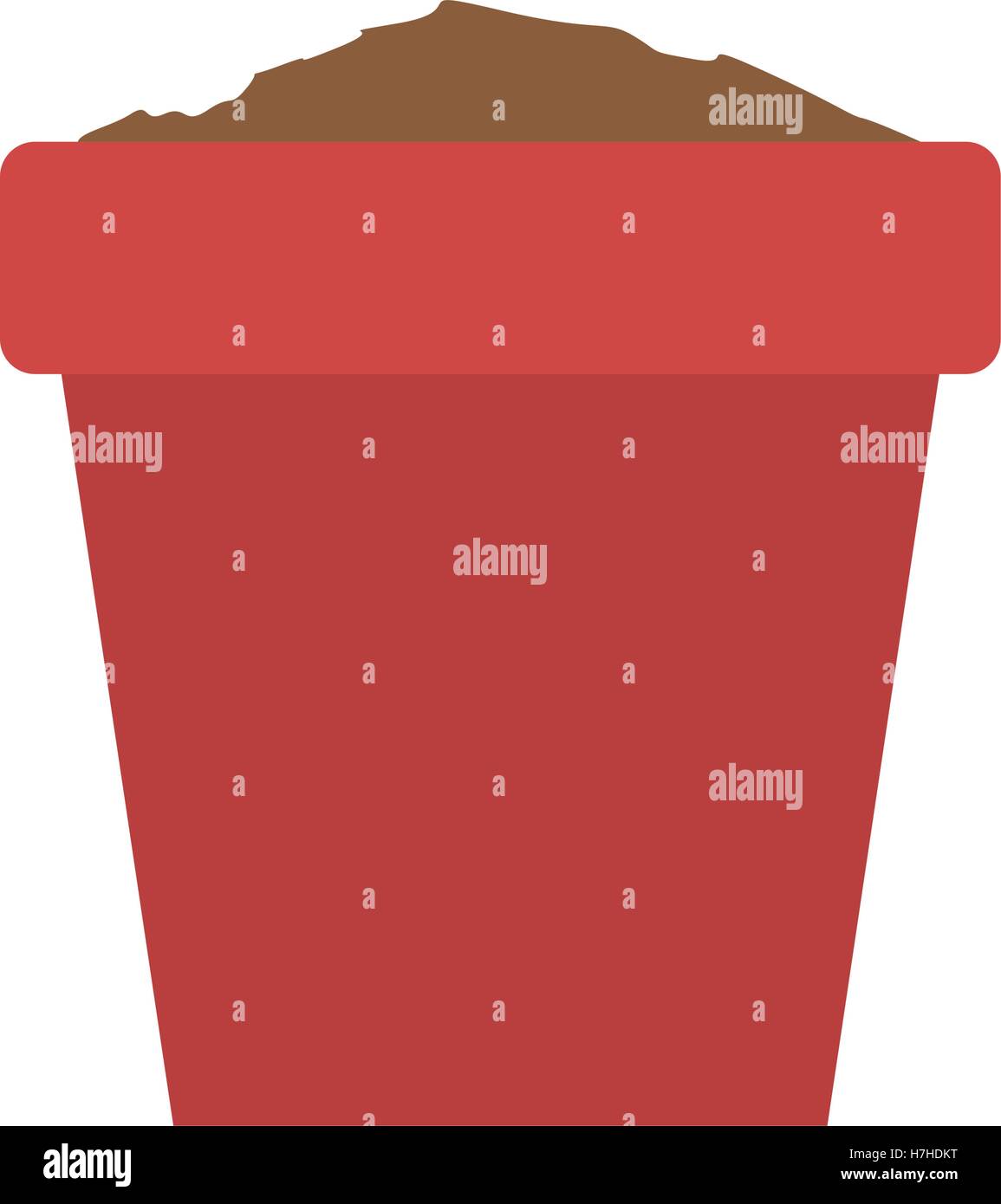 plant pot icon over white background. vector illustration Stock Vector ...