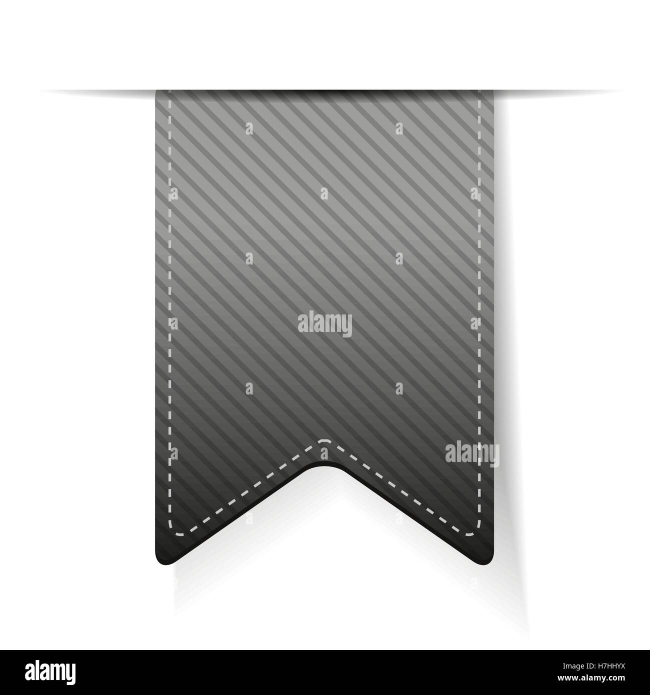 Empty grey ribbon vector isolated Stock Vector Image & Art - Alamy