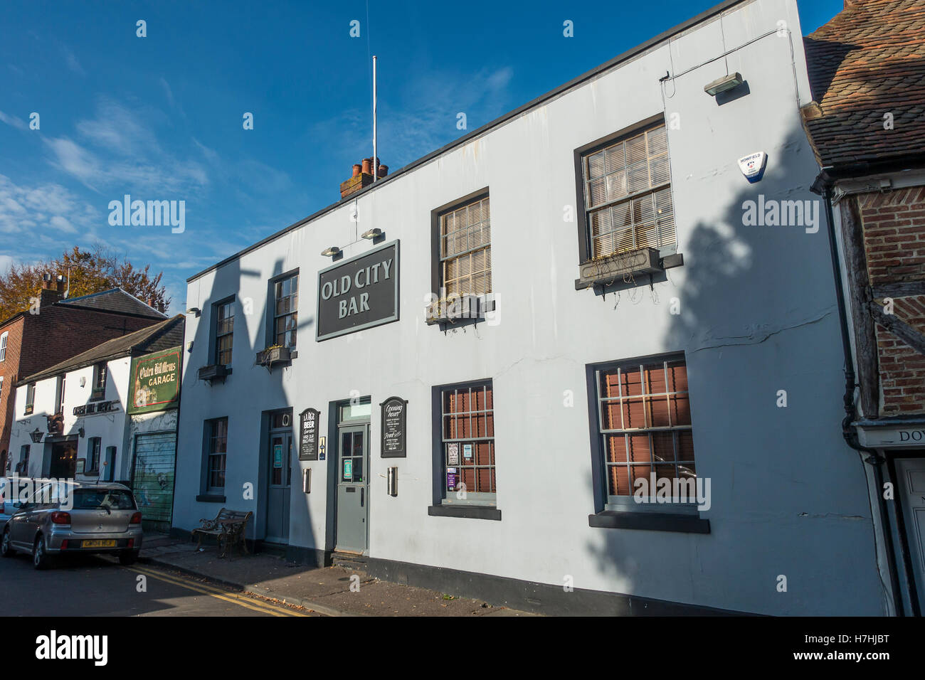 Old City Bar Pub Oaten Hill Canterbury Kent Stock Photo Alamy