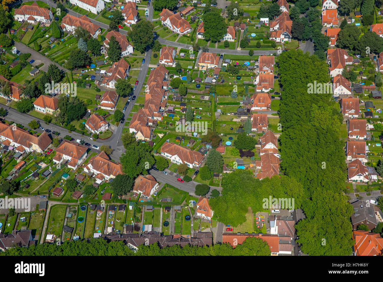 Aerial Herne Bornig Settlement Teutoburgia Housing Estate For