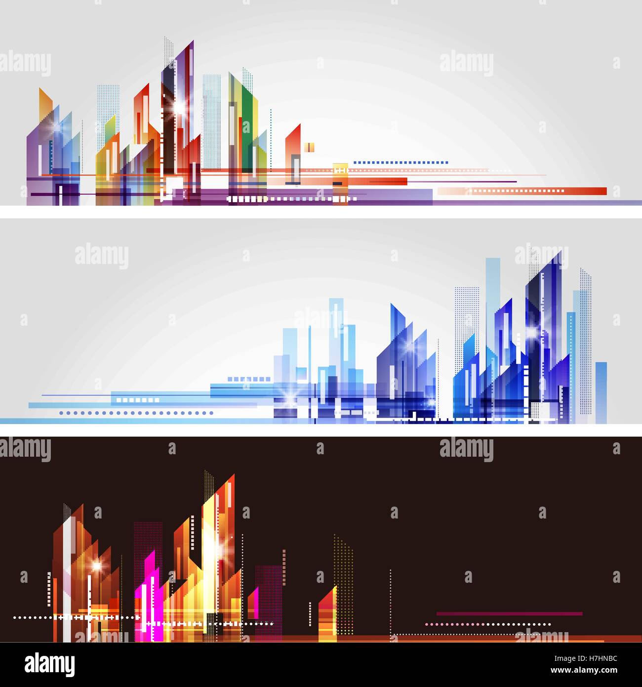 Abstract modern city skyline Stock Vector Image & Art - Alamy