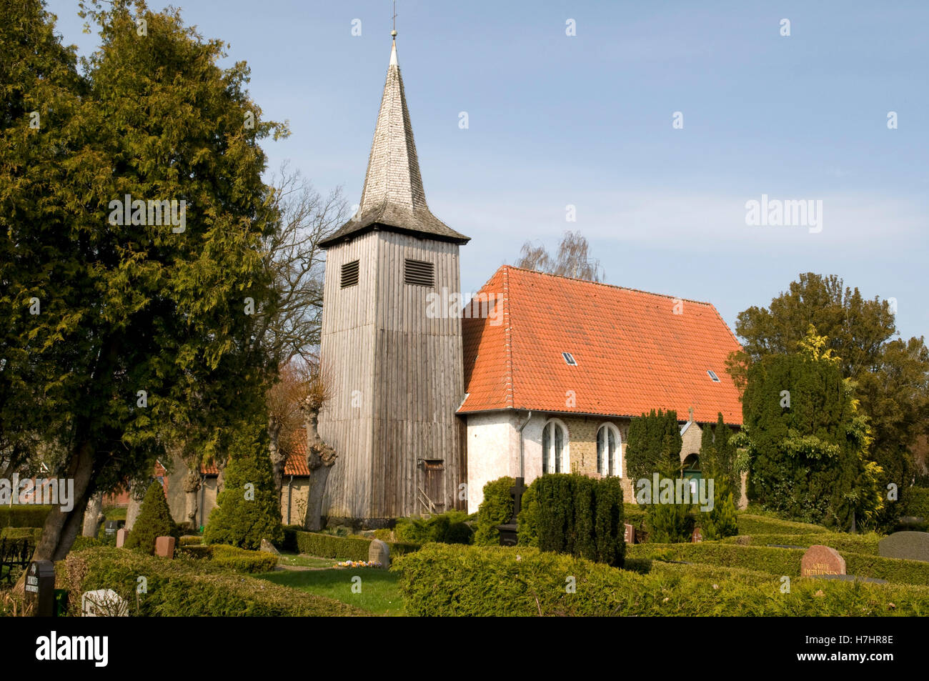 Schifferkirche mariners church in Arnis, Schlei, Schleswig-Holstein Stock Photo