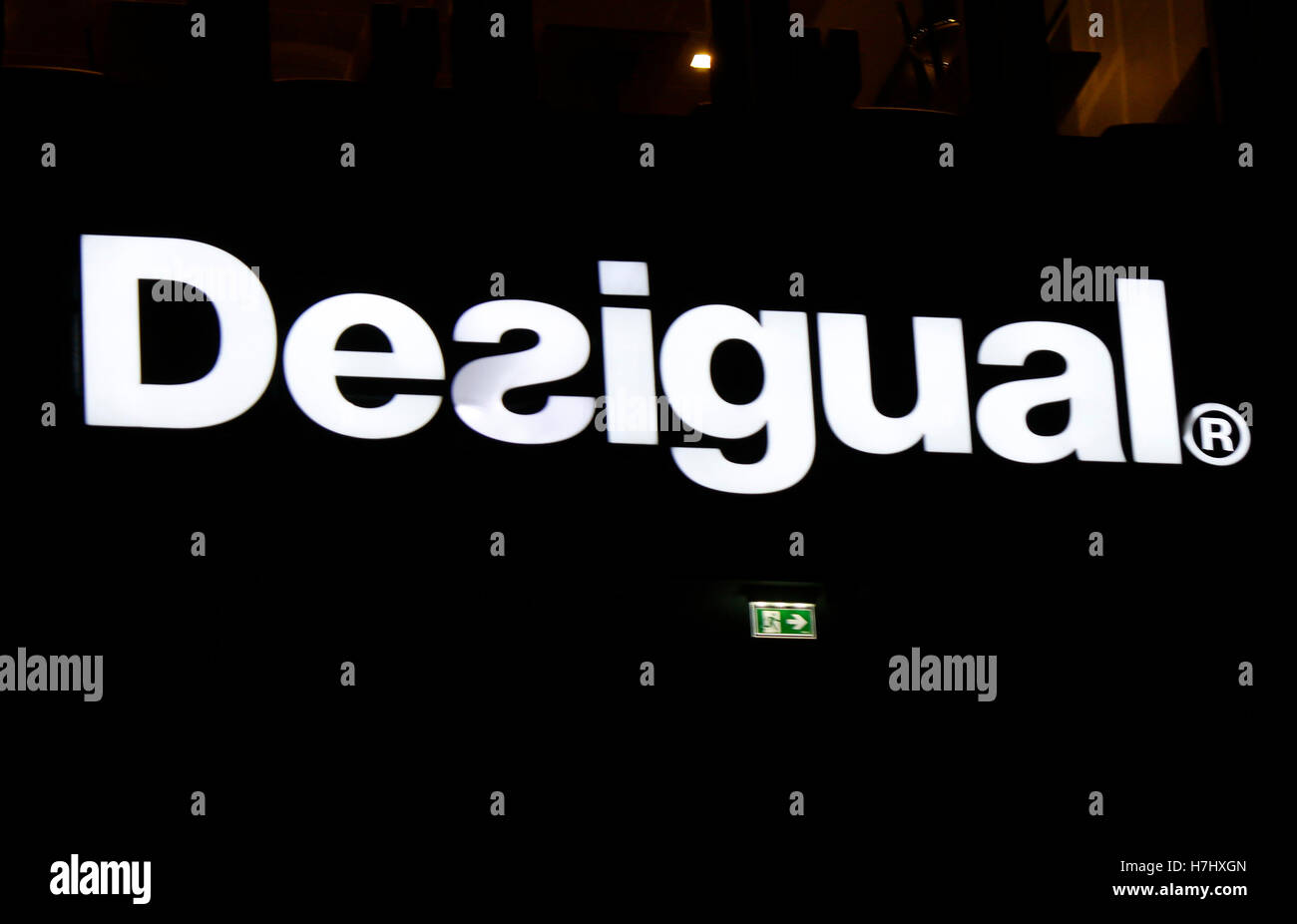 das Logo der Marke 'Desigual', Berlin. Stock Photo