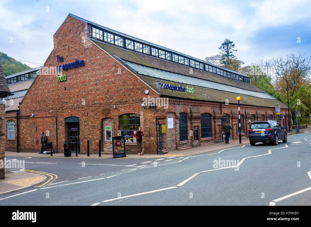 The Cooperative supermarket in Caolbrookdale in Shropshire, UK Stock Photo