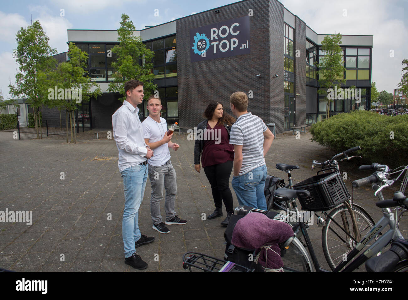 Students at a ROC (vocational training) in Holland Stock Photo