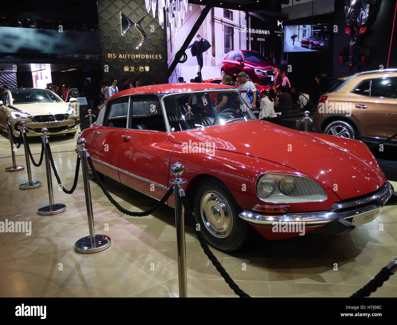 Legendary french Citroën DS during Beijing Motor show 2016, China Stock Photo