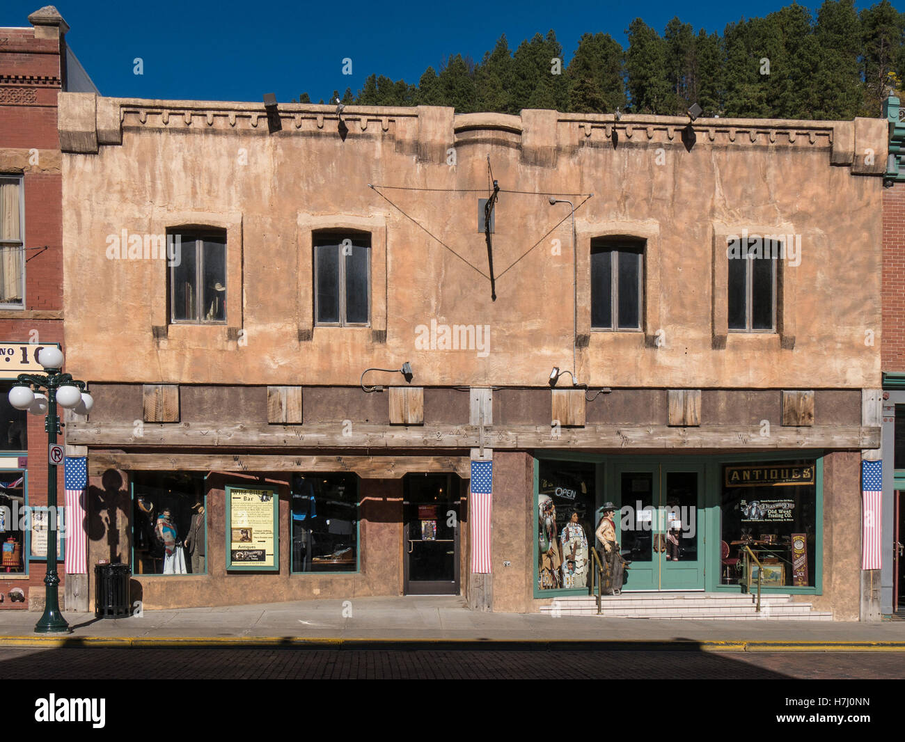 Shops, Lower Main Street, Deadwood, South Dakota Stock Photo Alamy