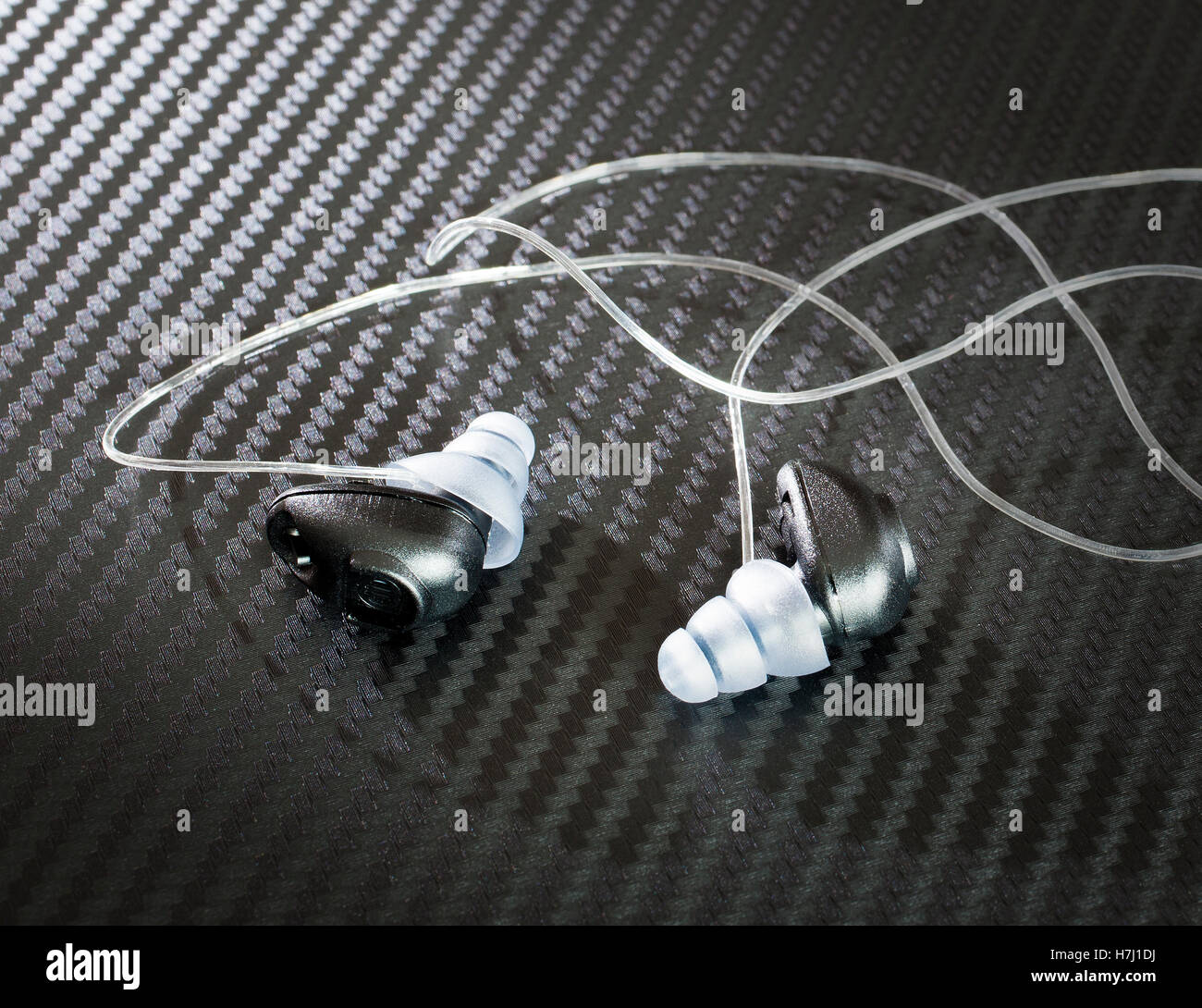 Hearing protection with an electronic amplification and clipping system Stock Photo Alamy