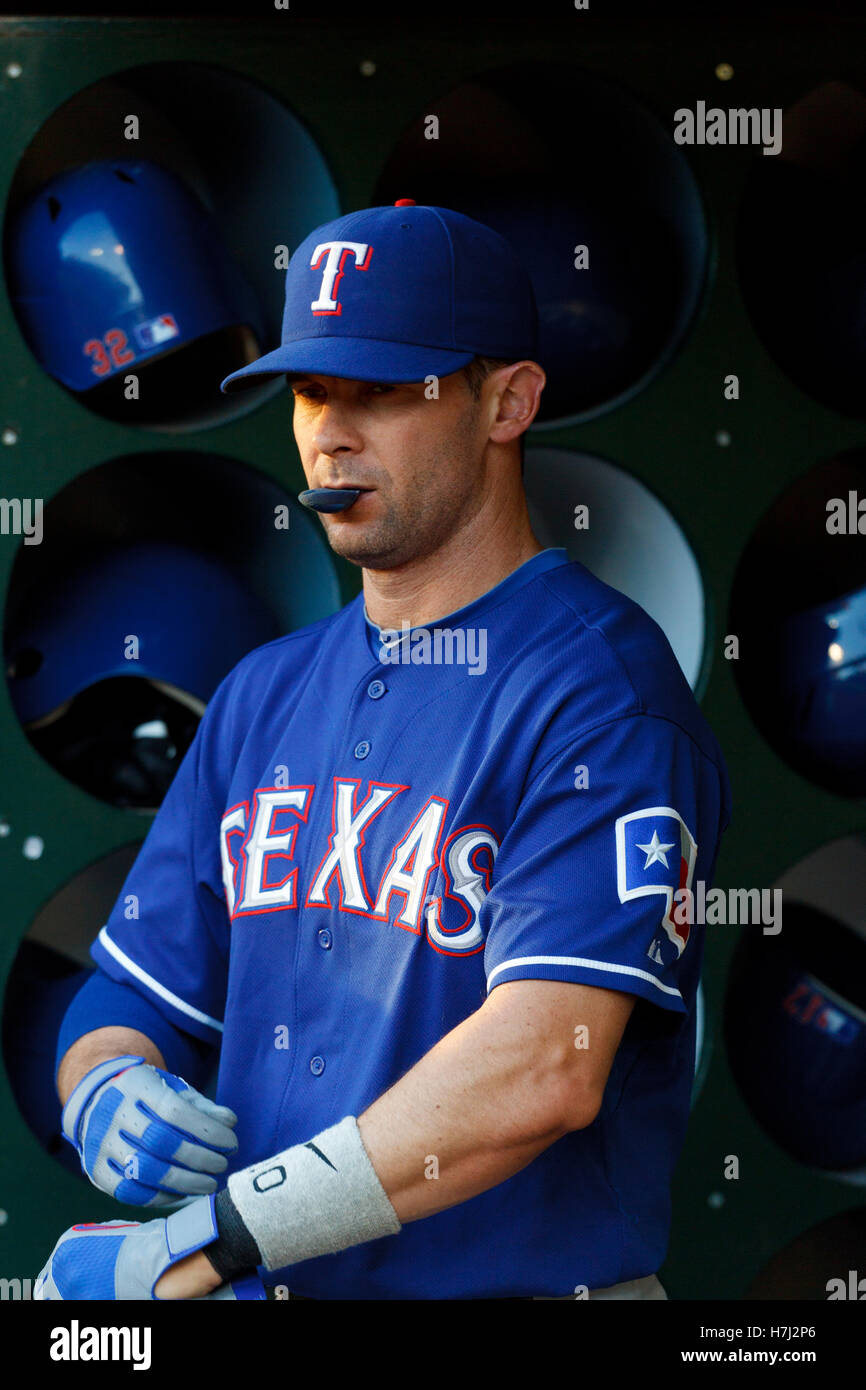 Texas rangers michael young game hi-res stock photography and