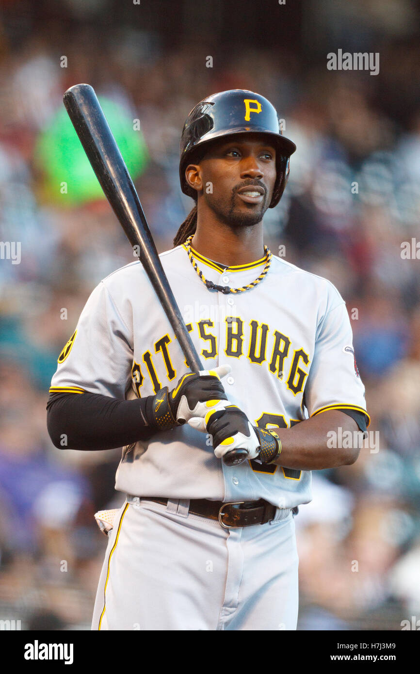 Andrew McCutchen Celebration Jump In Outfield Spotlight Unsigned 8x10 —  TSEShop