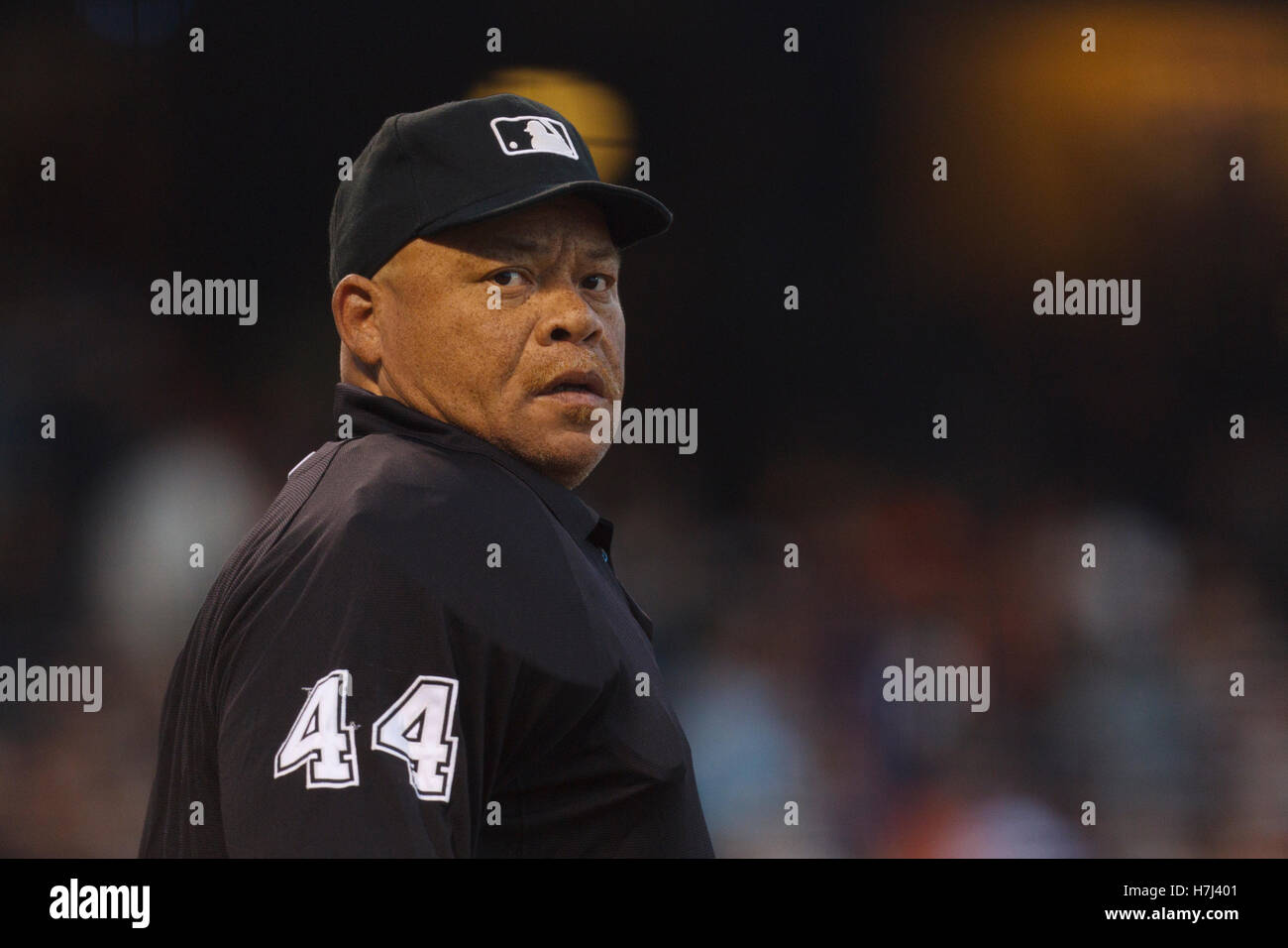 August 29, 2011; San Francisco, CA, USA; MLB umpire Kerwin Danley (44