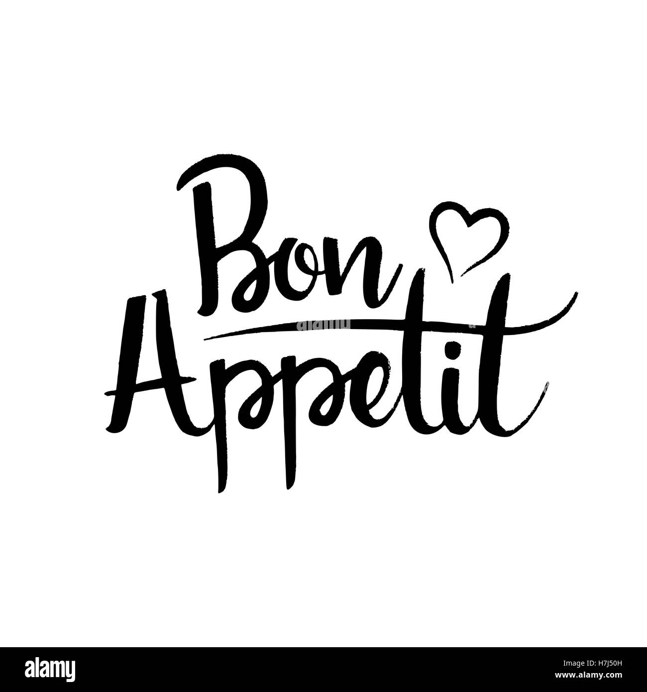 Bon appetit vector vectors hi-res stock photography and images - Alamy