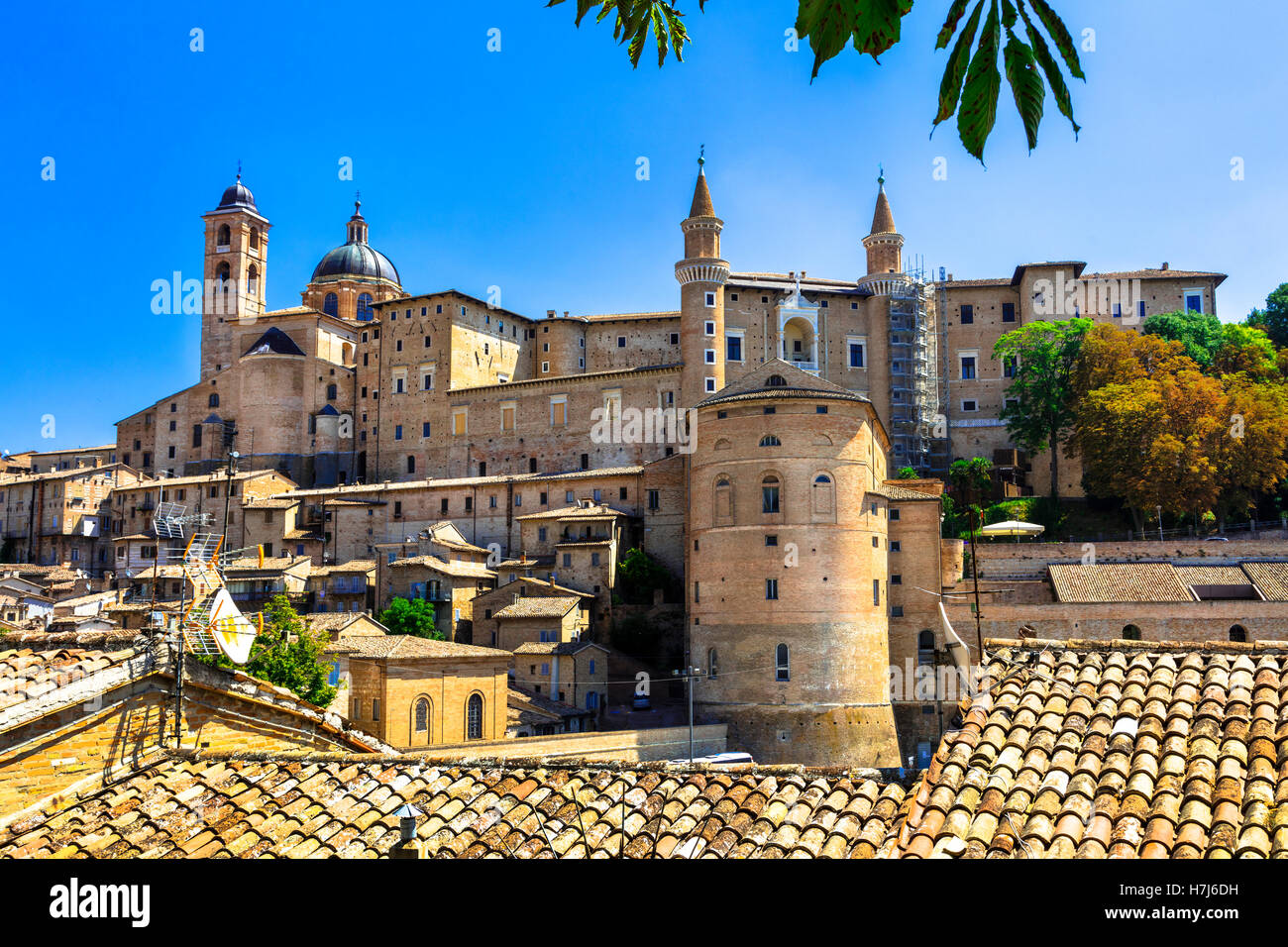 Landmarks and heritage of Italy - Urbino in Marche. City of Raphael Stock Photo