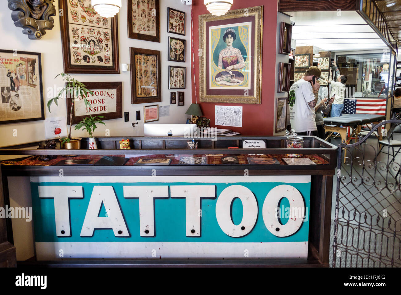 Tattoo shop counter hi-res stock photography and images - Alamy