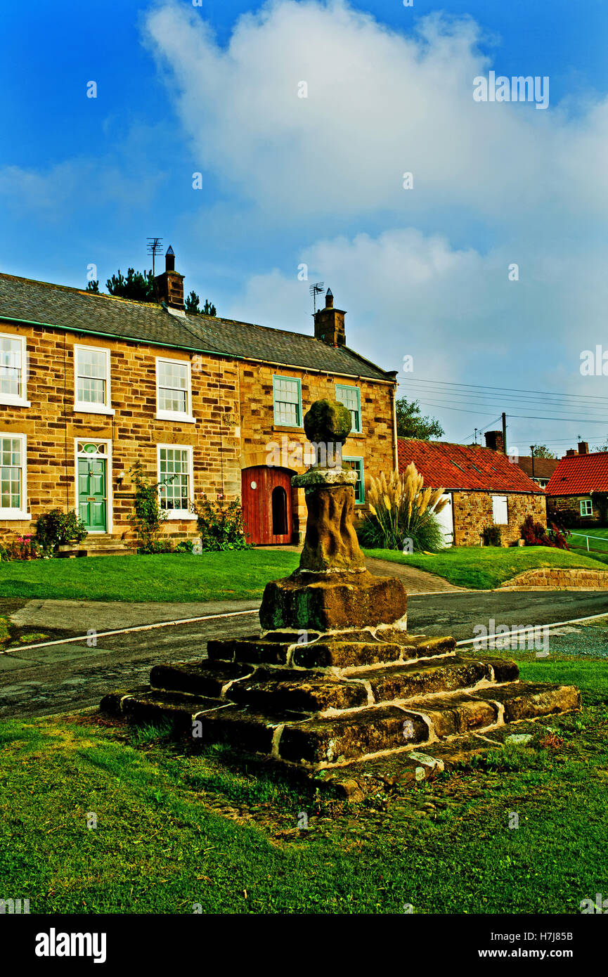 Village Green Borrowby Yorkshire Stock Photo Alamy