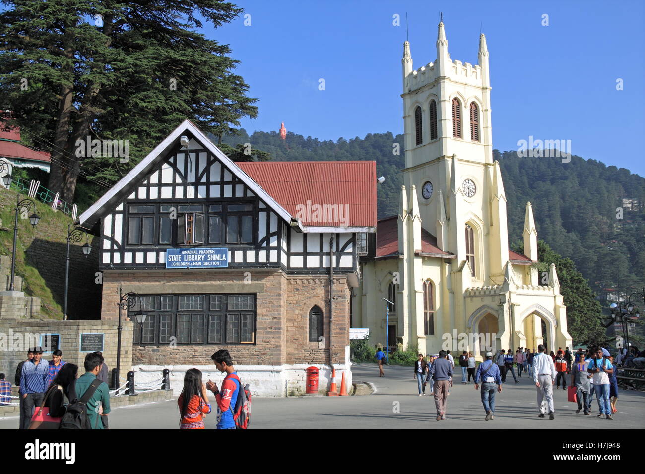 Shimla Ridge Church Christ church the ridge hi-res stock photography and images - Alamy