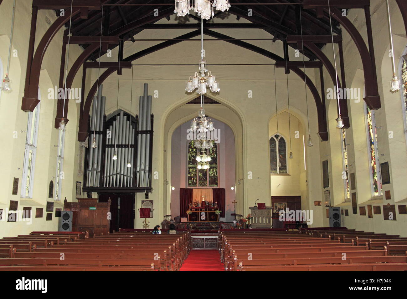 Shimla Ridge Church Christ Church, The Ridge, Shimla, Himachal Pradesh, India, Indian ...