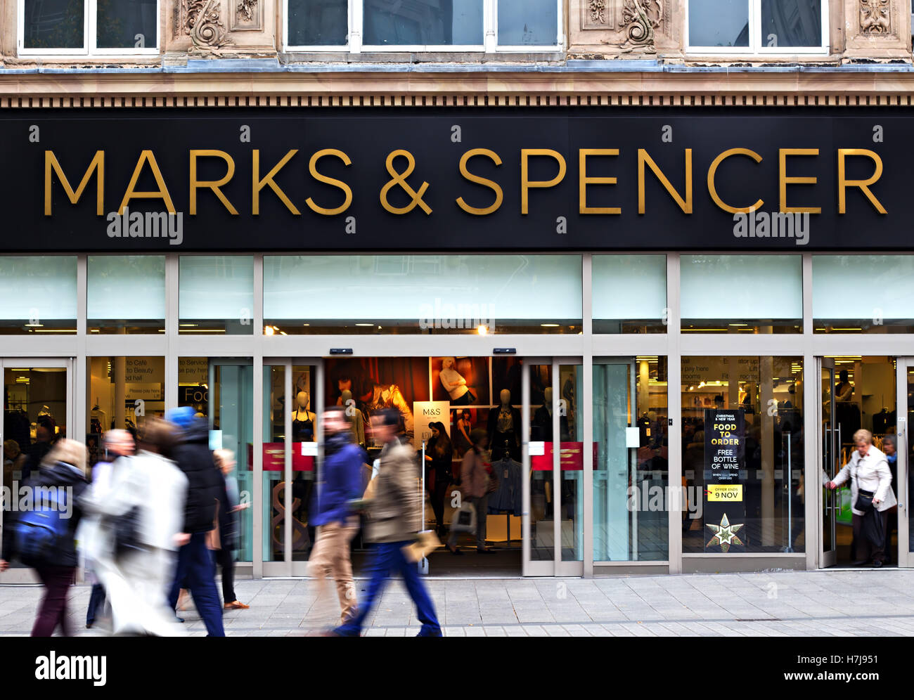 Marks and Spencer store in Church Street Liverpool UK Stock Photo