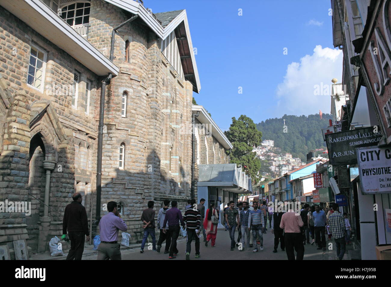 Gaiety Theatre Complex, Mall Road, Shimla, Himachal Pradesh, India, Indian subcontinent, South Asia Stock Photo