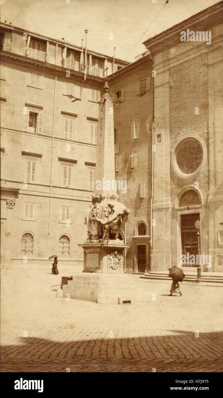 Piazza della Minerva, Rome, Italy Stock Photo - Alamy