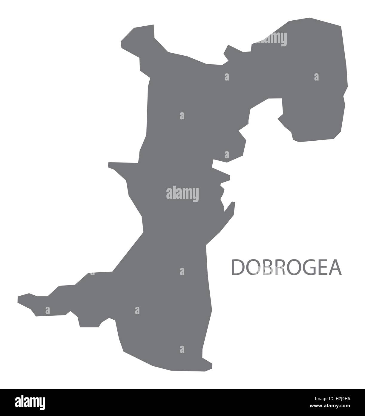 Dobrogea Romania Map grey Stock Vector Image & Art - Alamy