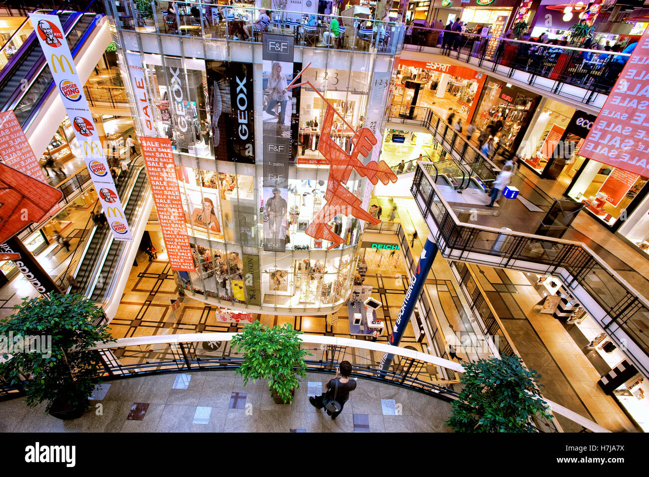 The Palladium shopping center in Prague Stock Photo - Alamy