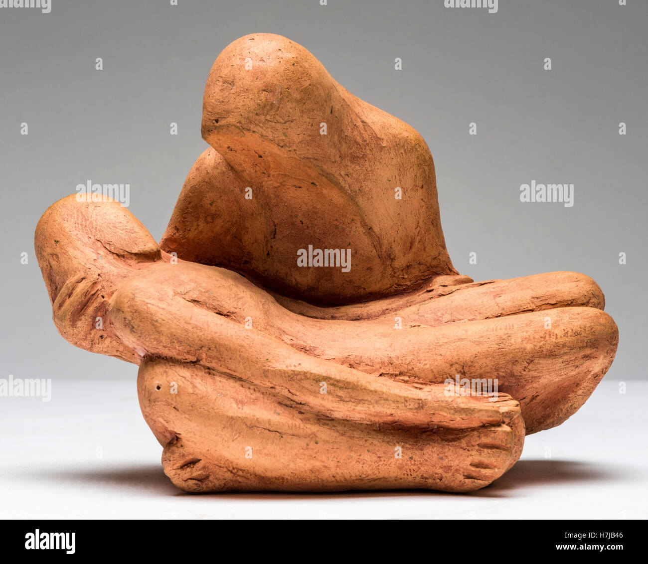 Pieta, terracotta sculpture by French sculptor Jean Henninger Stock