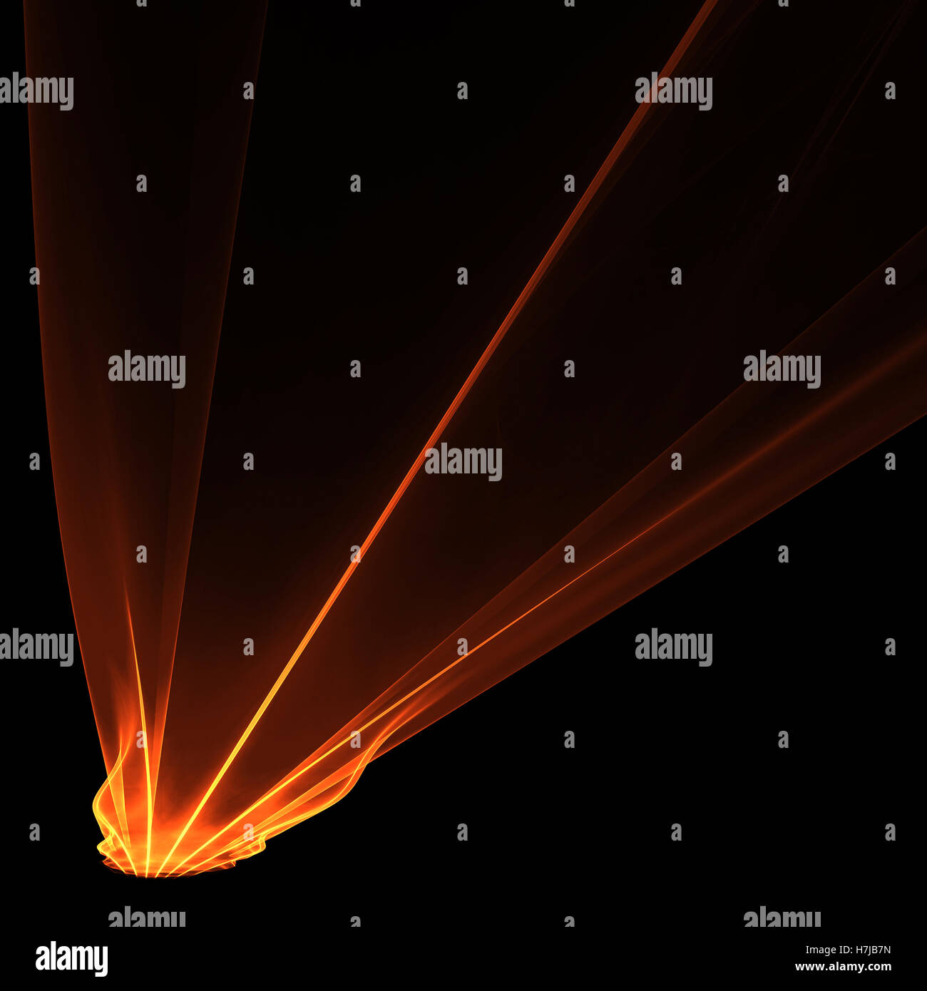 Illumination by laser beams on a black background Stock Photo Alamy