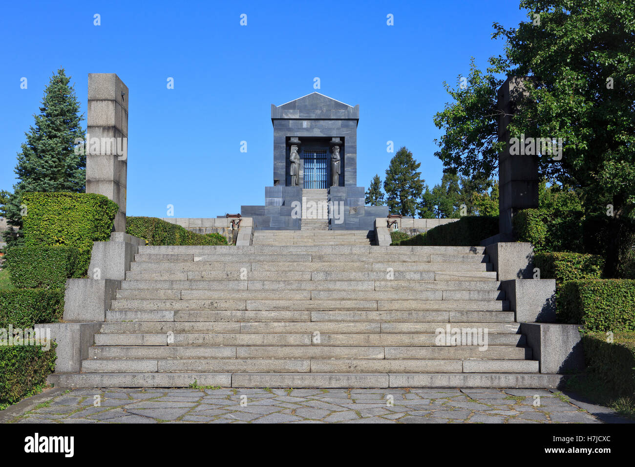 Monument to the Unknown Hero (World War I & Balkan Wars memorial) at Mount Avala near Belgrade, Serbia Stock Photo