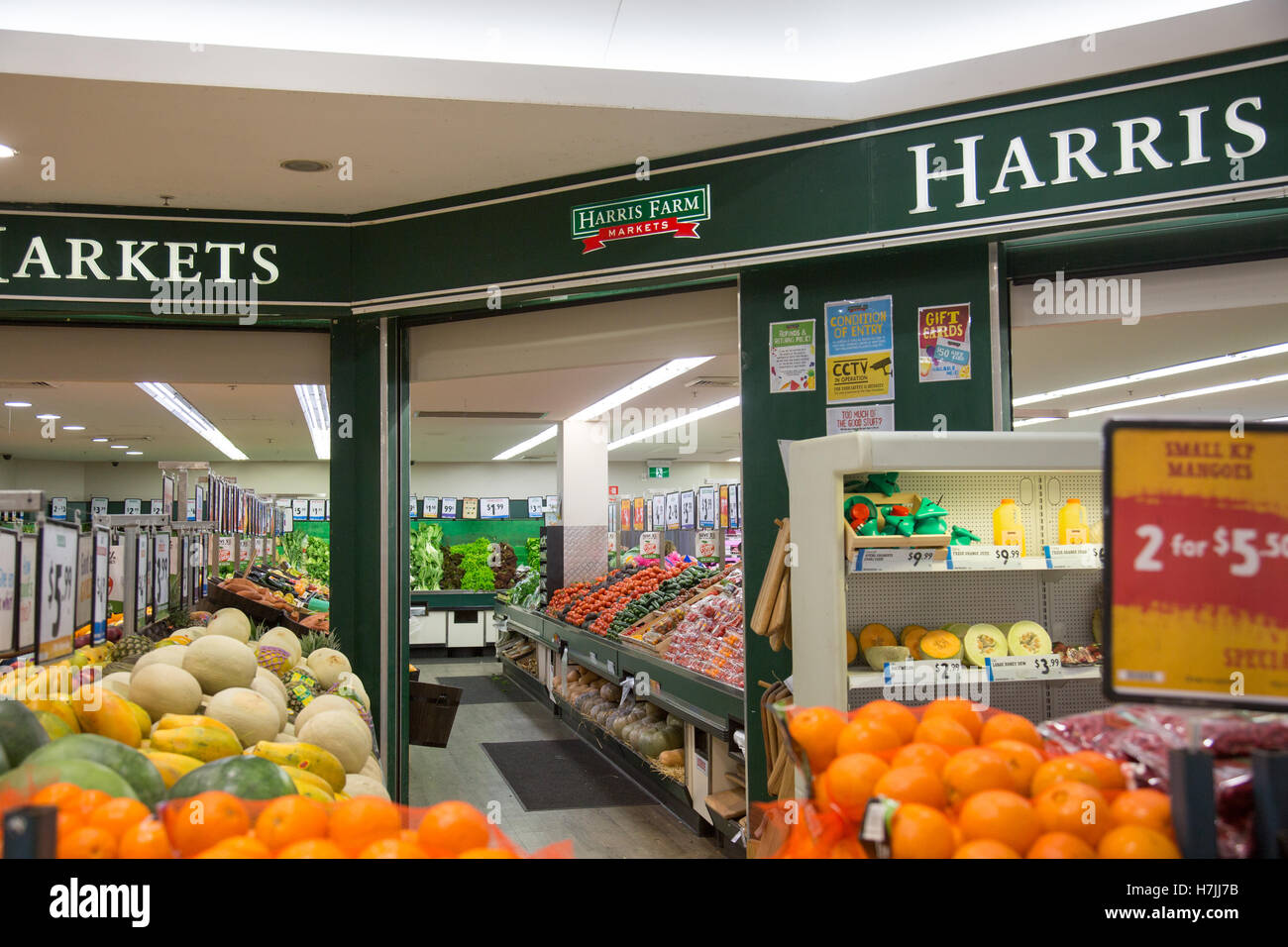 Harris Farm markets store in North Sydney selling household groceries