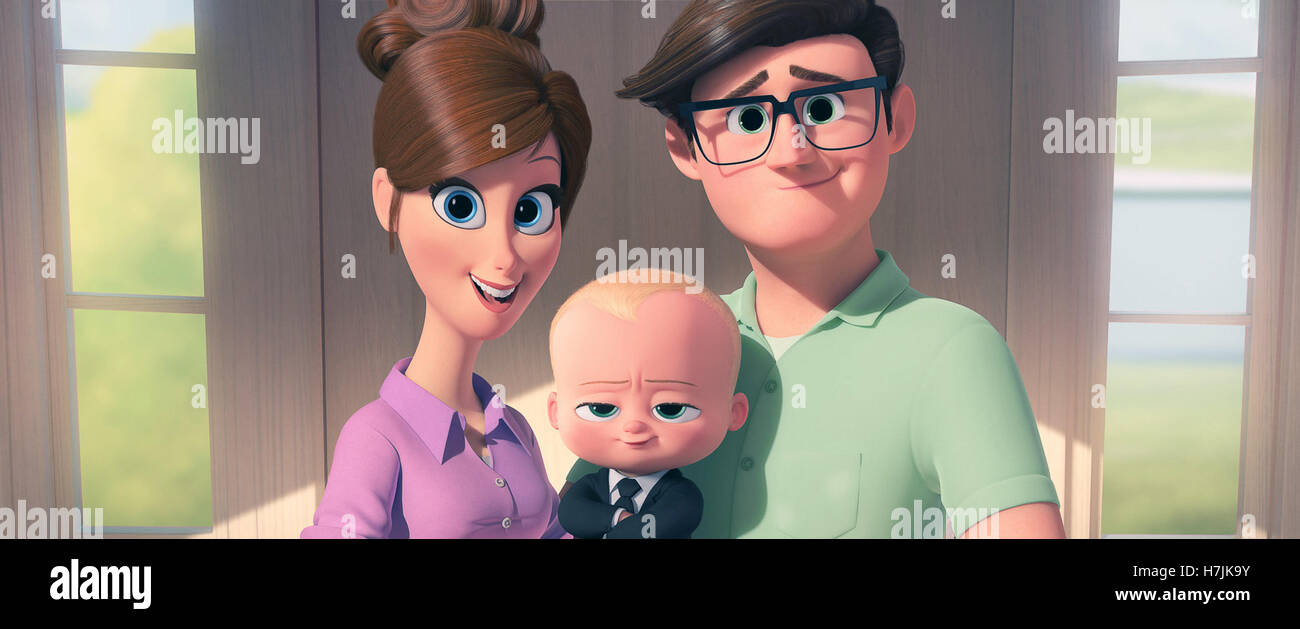 The Boss Baby is an upcoming American 3D computer-animated comedy film loosely based on the 2010 picture book of the same name written and illustrated by Marla Frazee. Produced by DreamWorks Animation, the film is being directed by Tom McGrath and written by Michael McCullers.   This photograph is for editorial use only and is the copyright of the film company and/or the photographer assigned by the film or production company and can only be reproduced by publications in conjunction with the promotion of the above Film. A Mandatory Credit to the film company is required. The Photographer shoul Stock Photo