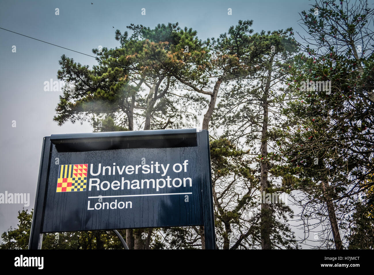 University of Roehampton, London, signage Stock Photo