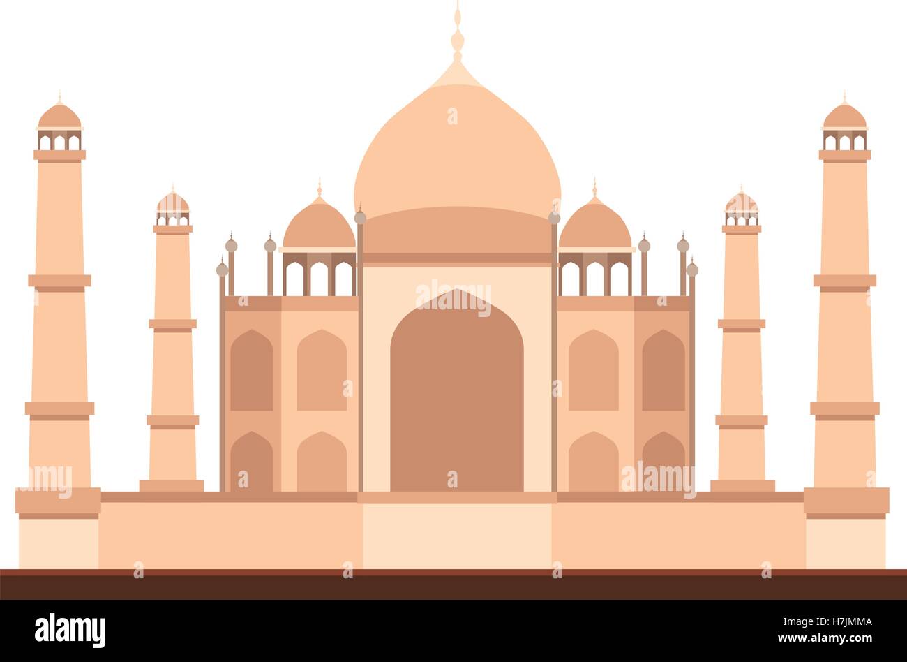 Taj Mahal Vector Vectors Stock Photos & Taj Mahal Vector Vectors Stock