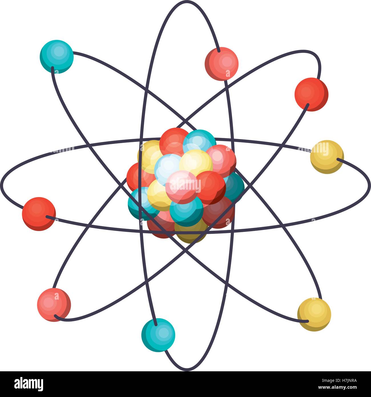 Atom icon. Chemistry science and nuclear theme. Isolated design. Vector  illustration Stock Vector Image & Art - Alamy