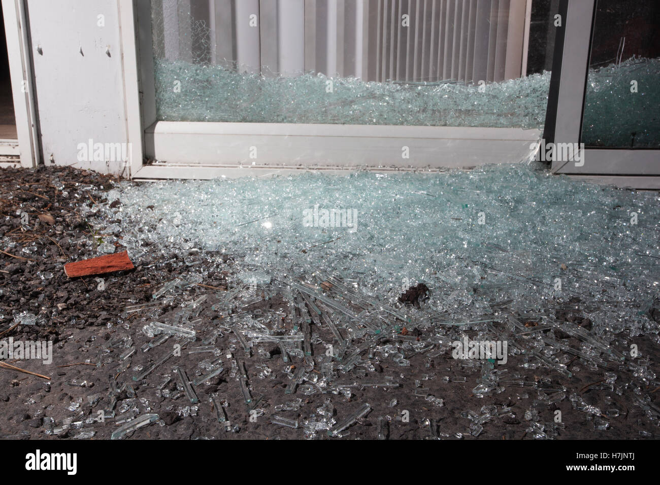 Broken Sliding Glass Door Ideas Glass From A Shattered Sliding Door Home Invader Broke