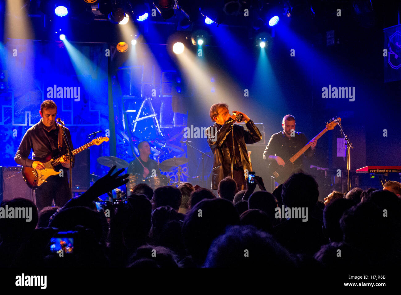 Rock group The Fall performing at the SO36 Club in Berlin Stock Photo