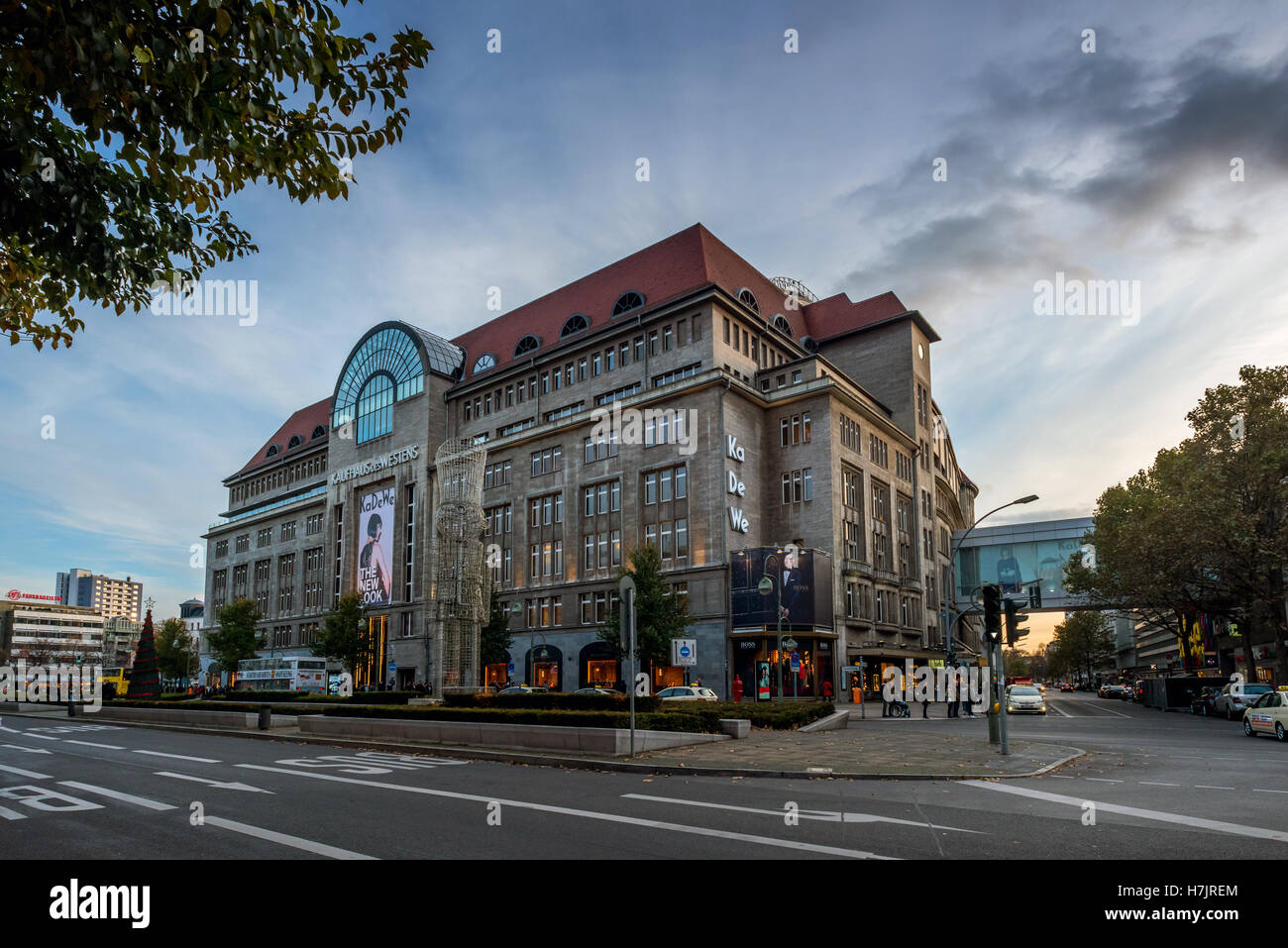 Kaufhaus Des Westens, or KaDeWe, the largest department store in Germany, on Tauntzienstrasse in Berlin Stock Photo
