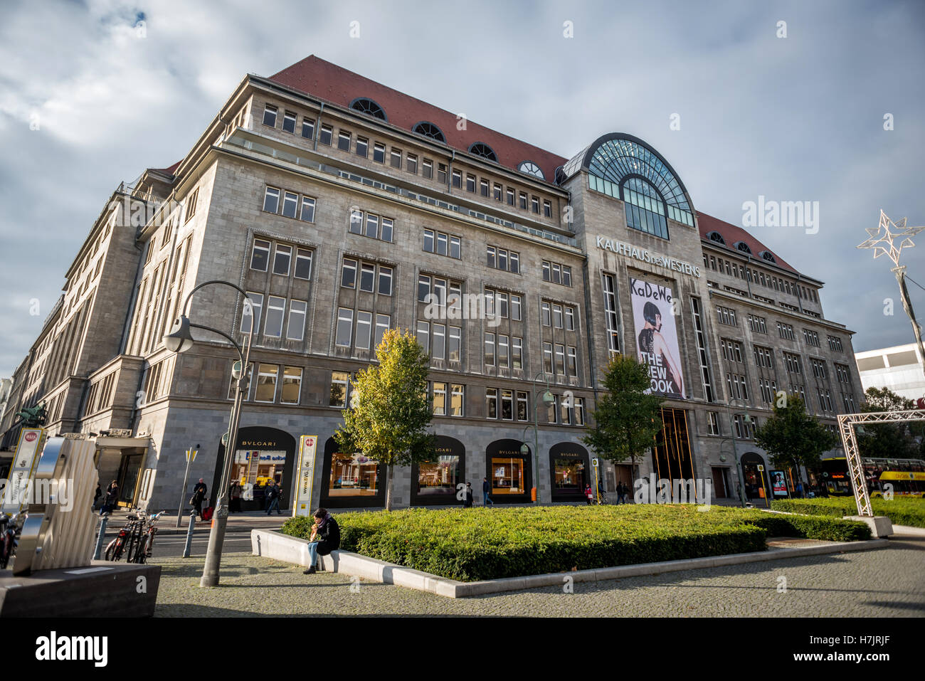 Kaufhaus Des Westens, or KaDeWe, the largest department store in Germany, on Tauntzienstrasse in Berlin Stock Photo
