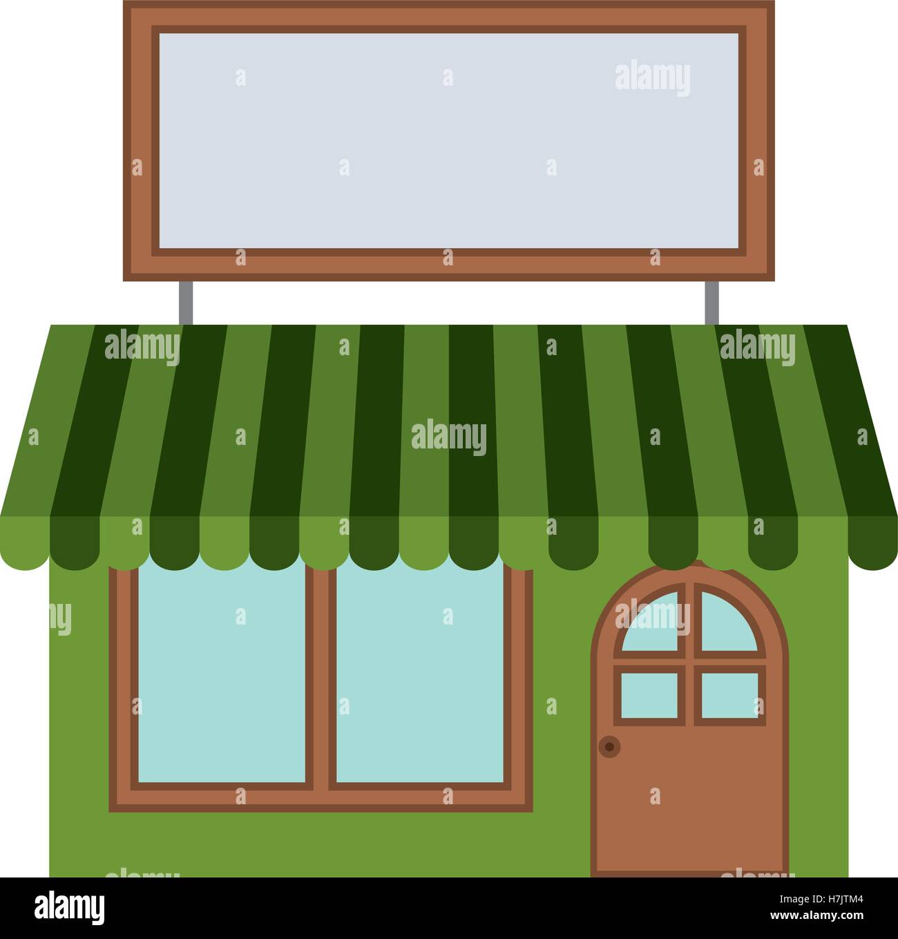 Store icon. Green ecology renewable innovation and alternative theme ...