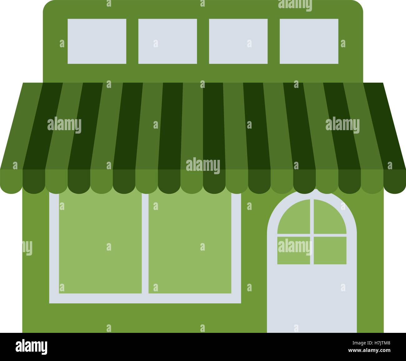 Store icon. Green ecology renewable innovation and alternative theme ...